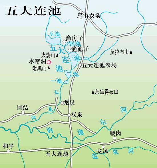 黑龙江五大连池地图