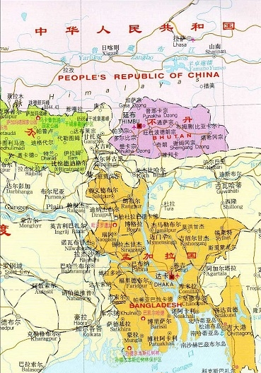 孟加拉国地图高清中文版