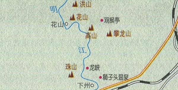 南宁花山景点导游图高清版