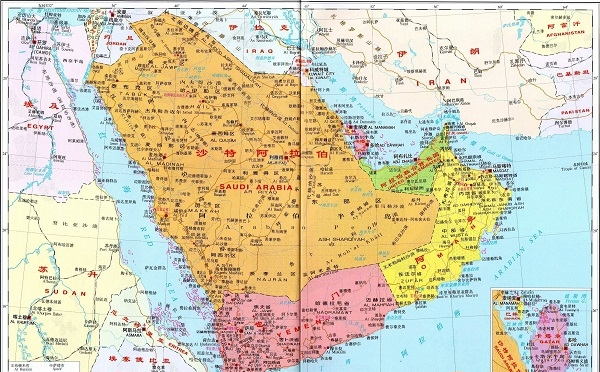 阿拉伯联合酋长国地图
