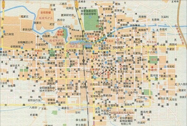 安阳旅游交通地图
