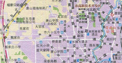 唐山旅游交通地图