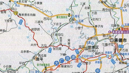 承德旅游地图高清版