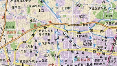 石家庄旅游交通地图