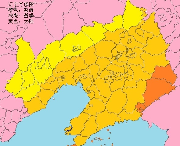 辽宁气候类型分布图免费版
