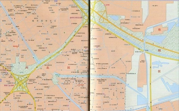 月牙河街道地图