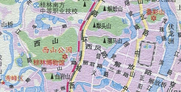 桂林旅游交通路线地图