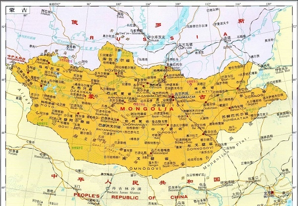 蒙古国地图高清版大图