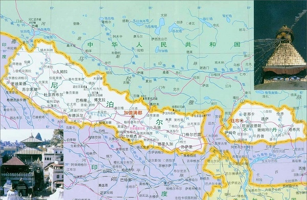 不丹地图高清版大图