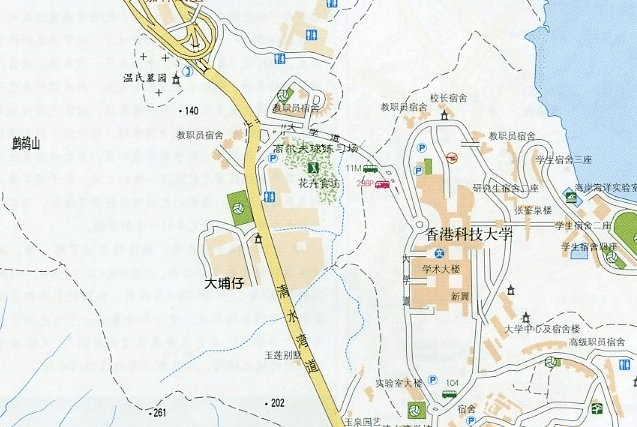 香港科技大学地图高清版