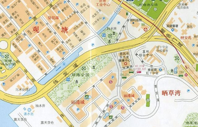 香港观塘地图