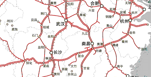 中国铁路运营图高清版