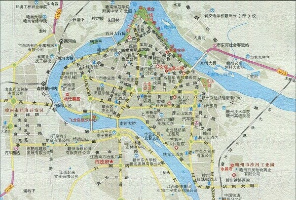 赣州旅游交通全图