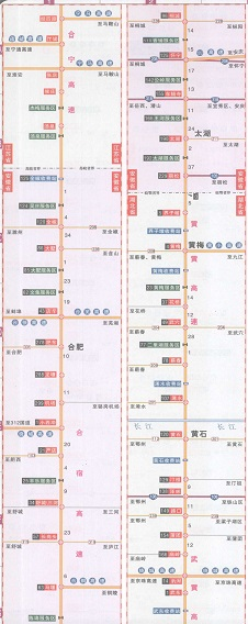 上海武汉高速公路线路图高清版