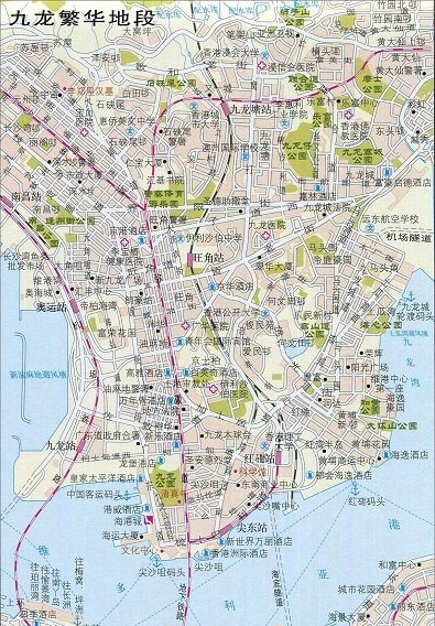 九龙繁华地段地图地形版