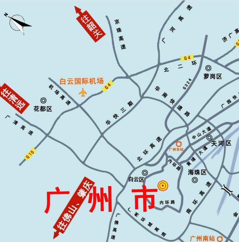 广深沿江高速公路走向图高清版
