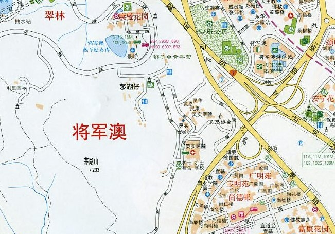 将军澳地图高清版
