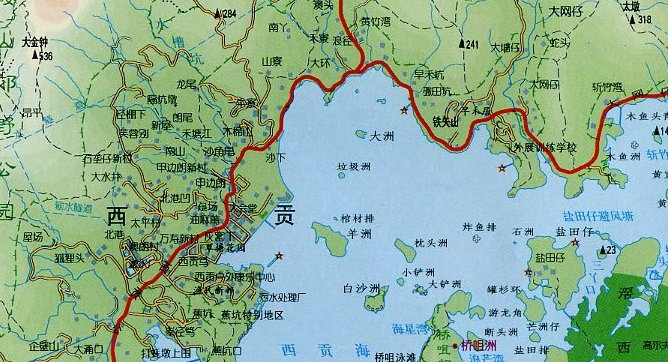 香港西贡地图