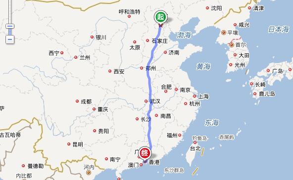 107国道全程线路图